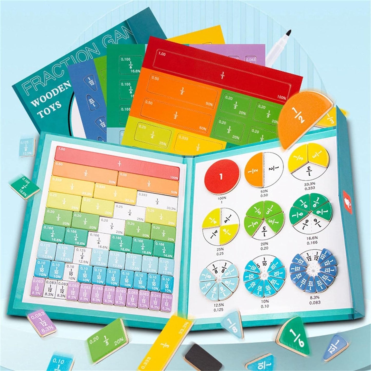 Magnetic Learning Book – Master Fractions the Fun Way