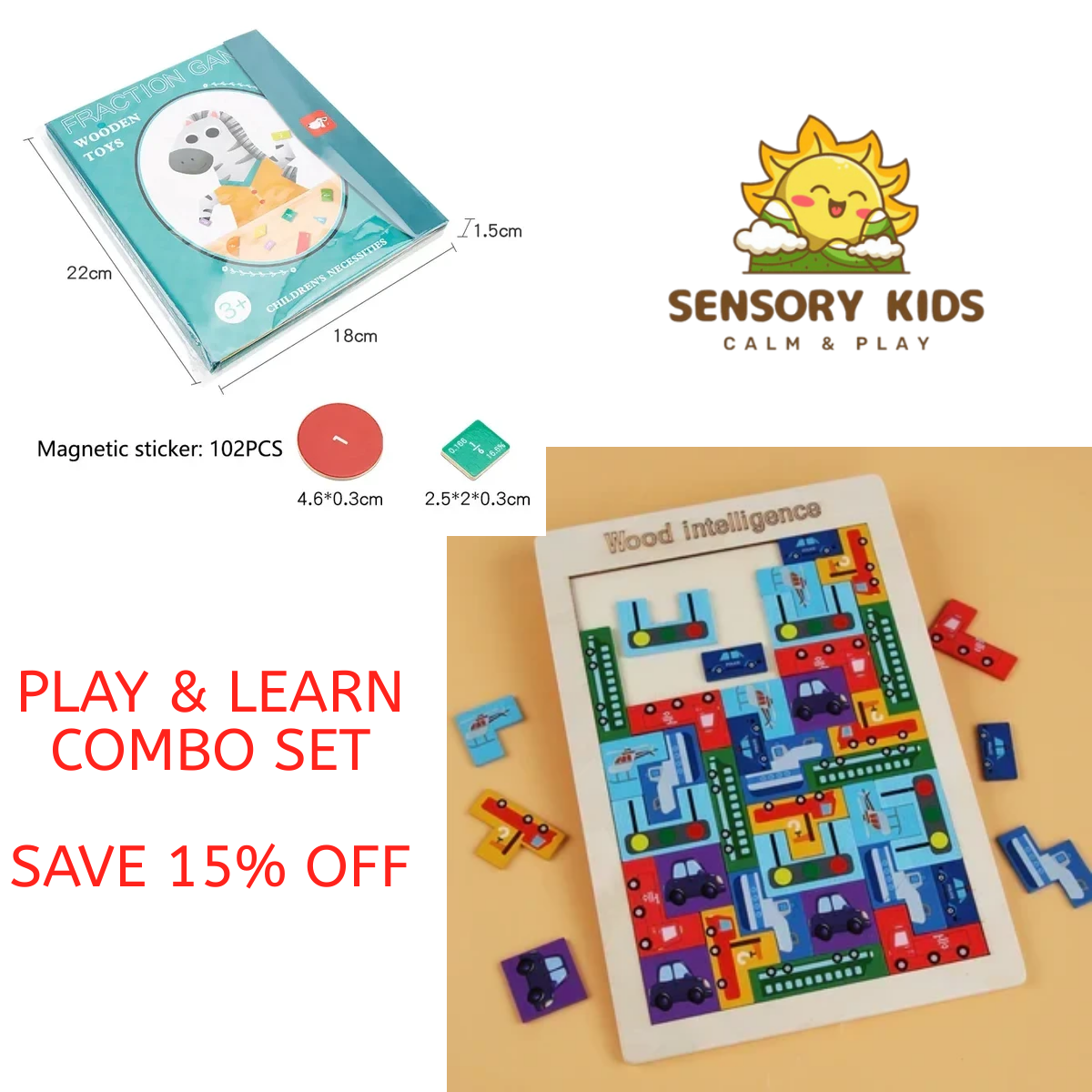 Magnetic Learning Book – Master Fractions the Fun Way