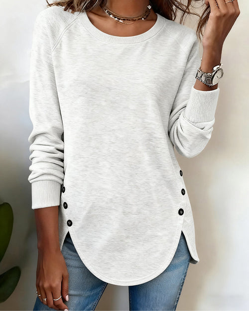 Nora – Raglan Sleeve Hem Sweatshirt
