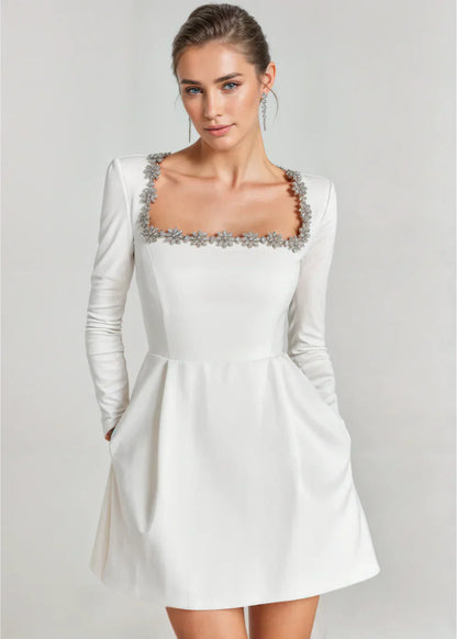 Alessia - Velvet Mini Dress