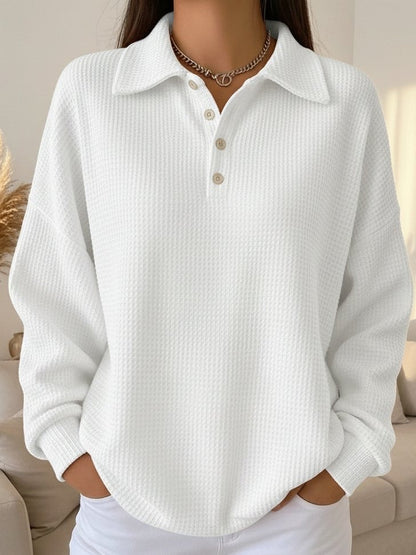 Rhenna - Ribbed Polo Sweater