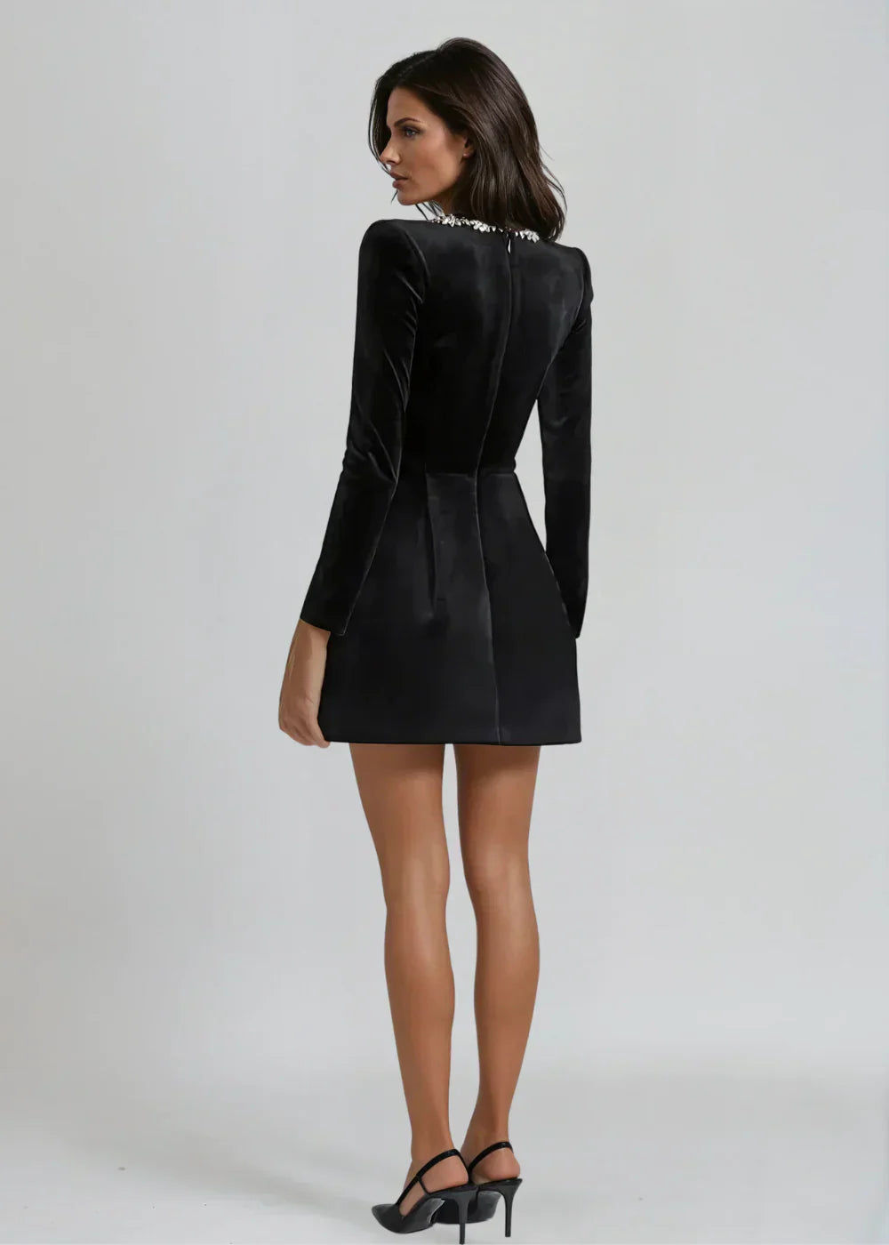 Alessia - Velvet Mini Dress