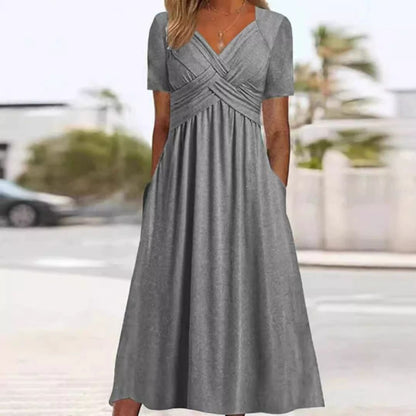 Rosella - Elegant Flattering Midi Dress