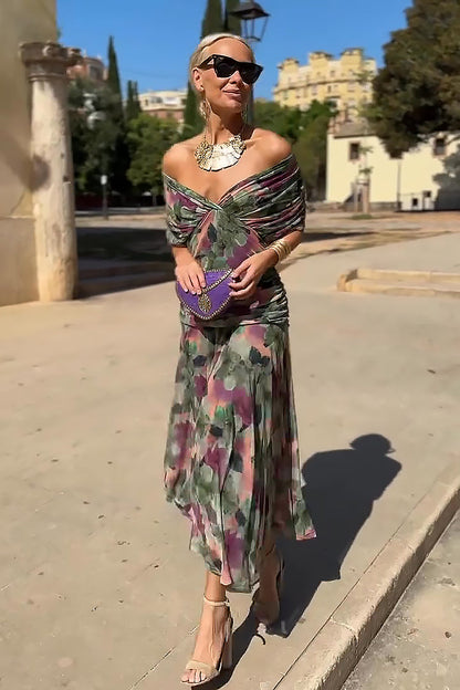 Marina | Floral Party Maxi Dress