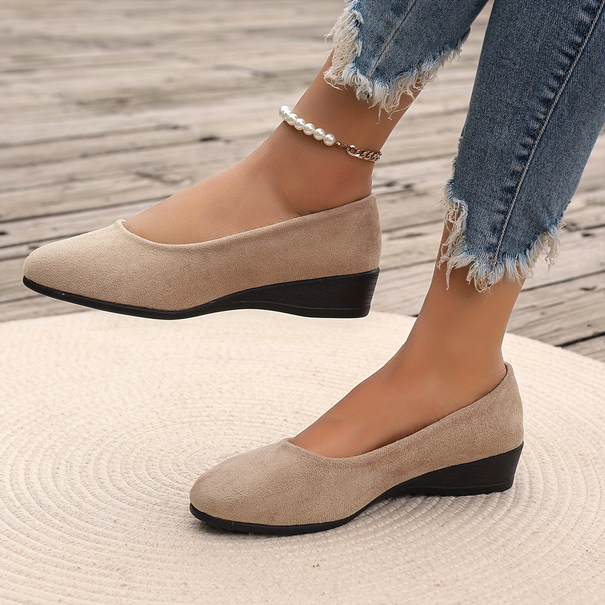 Elviera – Refined Wedge Ballerina Flats