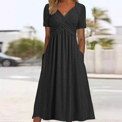 Rosella - Elegant Flattering Midi Dress