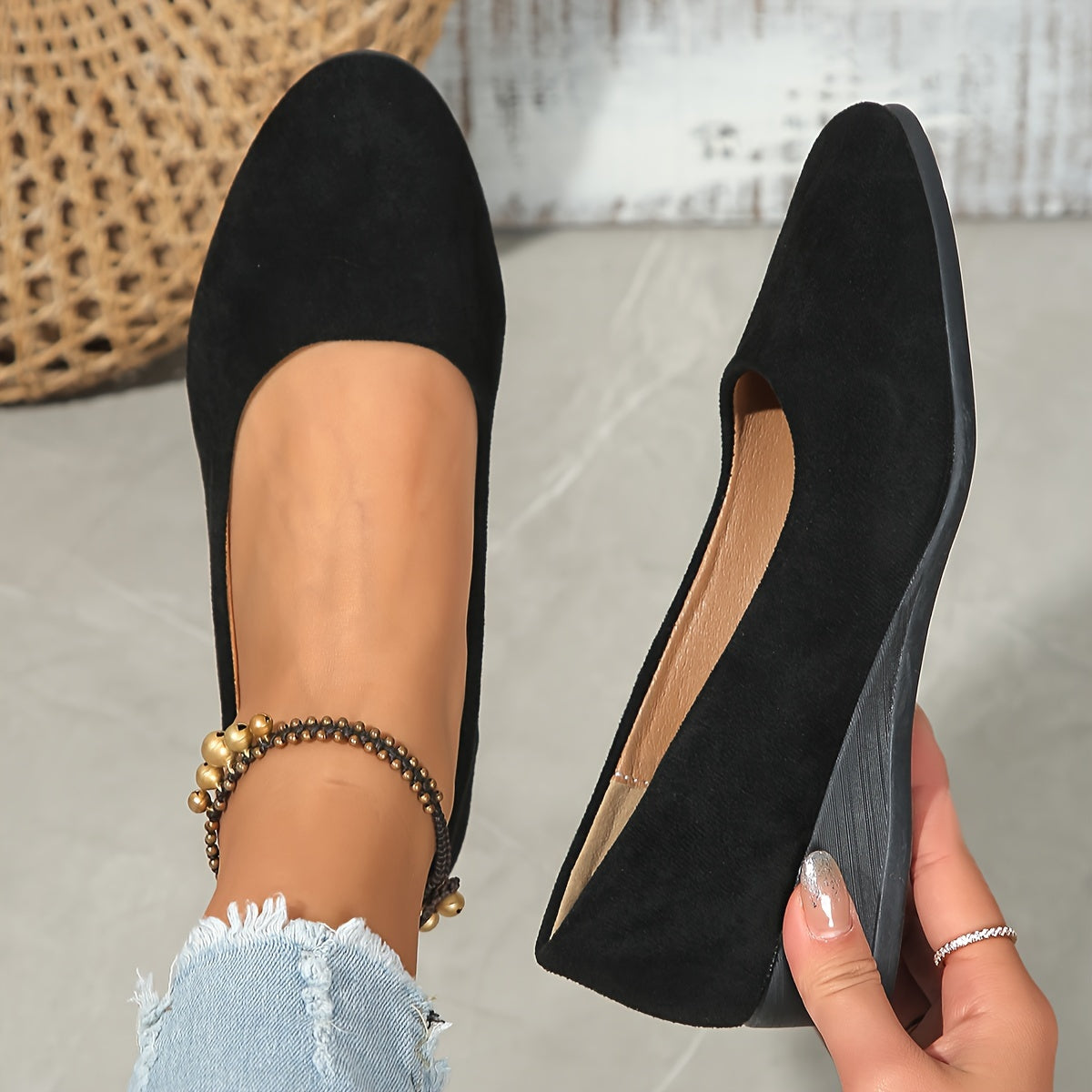 Elviera – Refined Wedge Ballerina Flats