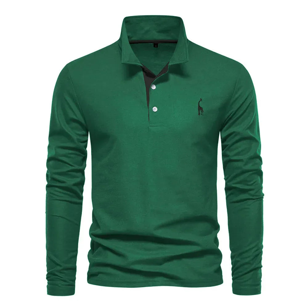 Maxwell Polo – Long-Sleeve Comfort, Timeless Appeal