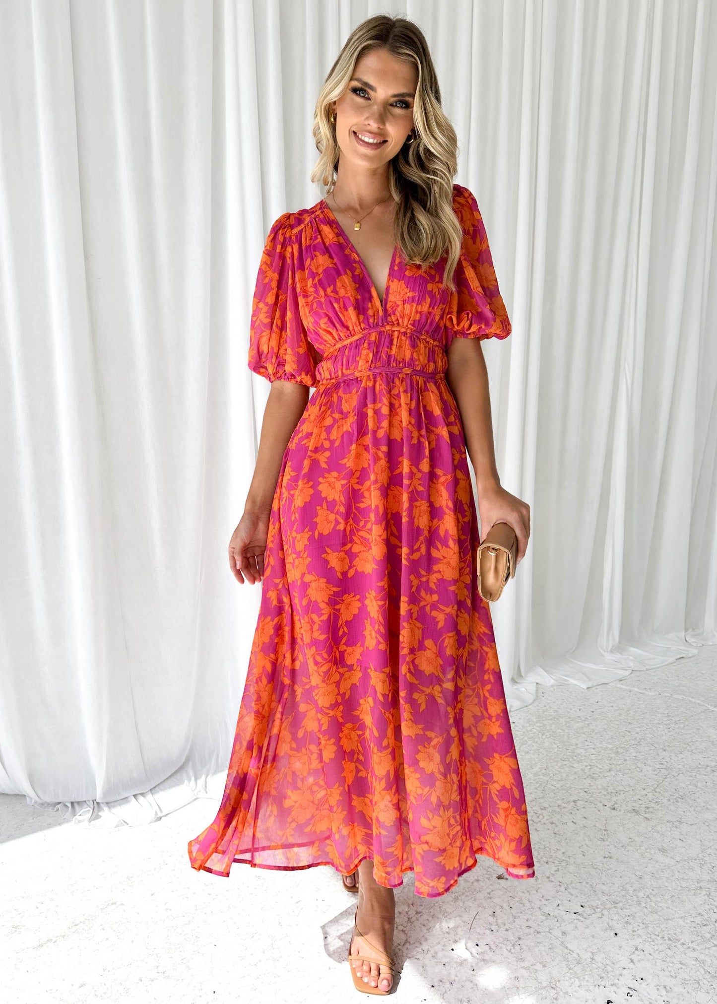 Isla | Elegant Floral Maxi Dress
