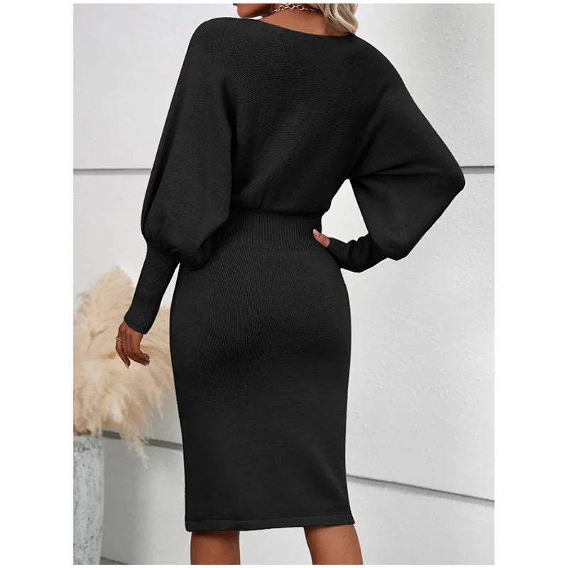 Renata – Elegant Knit Sweater Dress