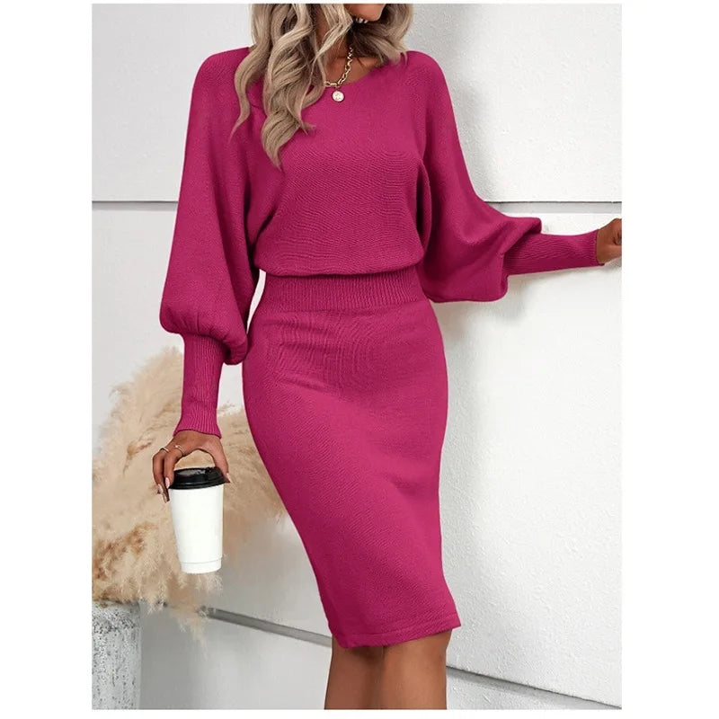 Renata – Elegant Knit Sweater Dress
