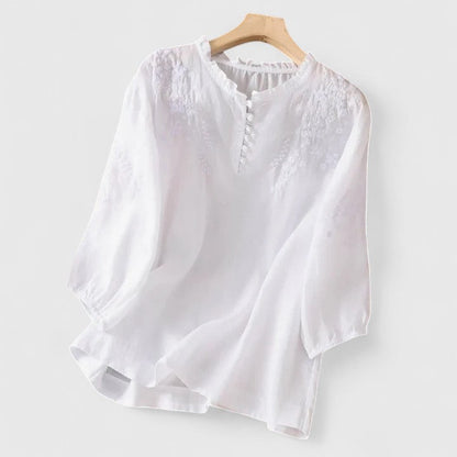 Nerissa | Elegant Button-Front Blouse