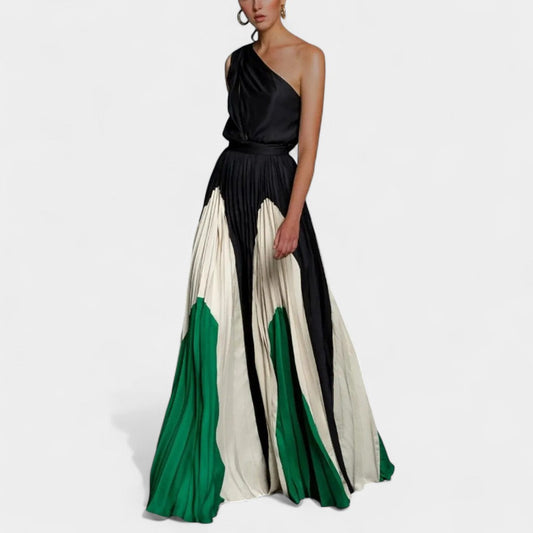 Vionne One-Shoulder Maxi Dress