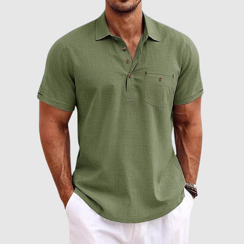 Caldwell Polo – Refined Linen Essentials